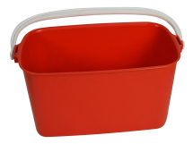 Window Cleaners Oblong Bucket Red