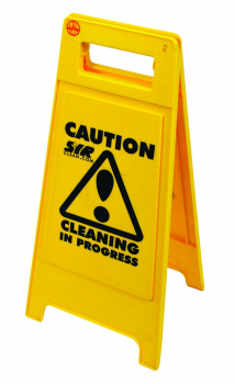 'Cleaning in Progress' Plastic Folding Safety Sign