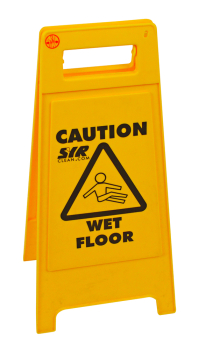 'Caution Wet Floor' Plastic Folding Safety Sign