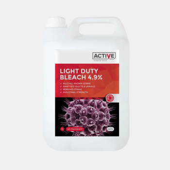 ACTIVE 4.9% Light Duty Bleach 5 Litre ACTIVE 4.9% Light Duty Bleach 5 Litre