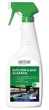 ACTIVE Kitchen & Bar Cleaner Sanitiser 750ml Spray