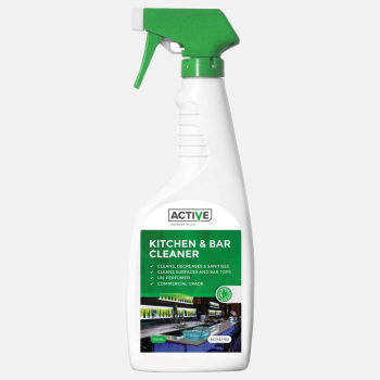 ACTIVE Kitchen & Bar Cleaner Sanitiser 750ml Spray ACTIVE Kitchen & Bar Cleaner Sanitiser 750ml Spray