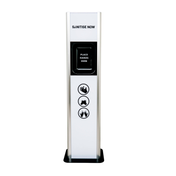 Sanitise Now White Freestanding Automatic Gel Sanitising Unit Sanitise Now White Freestanding Automatic Gel Sanitising Unit