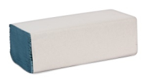 Blue 1-Ply Interfold Embossed Paper Hand Towels (Pk-3600)