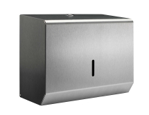 Small Hand Towel Dispenser - Brushed Stainless Steel