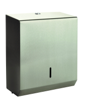 Large Hand Towel Dispenser - Brushed Stainless Steel