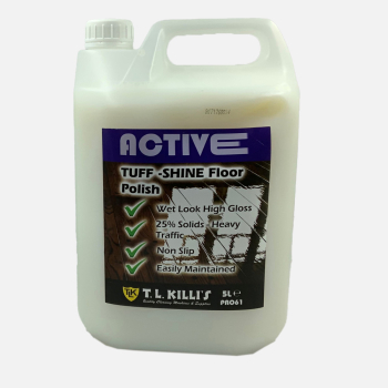 ACTIVE 25% Tuff Shine Floor Polish HD Gloss 5 Litre ACTIVE 25% Tuff Shine Floor Polish HD Gloss 5 Litre