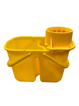 Divided Mop Bucket with Wringer HD 2x7 Litre - Yellow